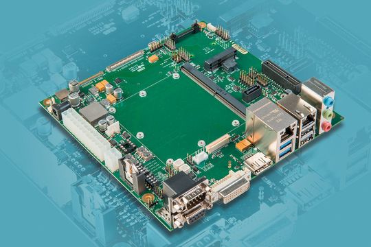 Träger-Board von MSC: Das zum Modul passende Träger-Board MSC SM2-MB-EP1 im Mini-ITX-Format Träger-Board von MSC: Das zum Modul passende Träger-Board MSC SM2-MB-EP1 im Mini-ITX-Format