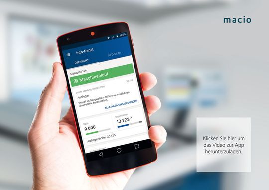 Die KBA Rapida App erweitert den Leitstand von Druckmaschinen und ermöglicht Kontrolle und Wartung über ein mobiles Endgerät. Die KBA Rapida App erweitert den Leitstand von Druckmaschinen und ermöglicht Kontrolle und Wartung über ein mobiles Endgerät.