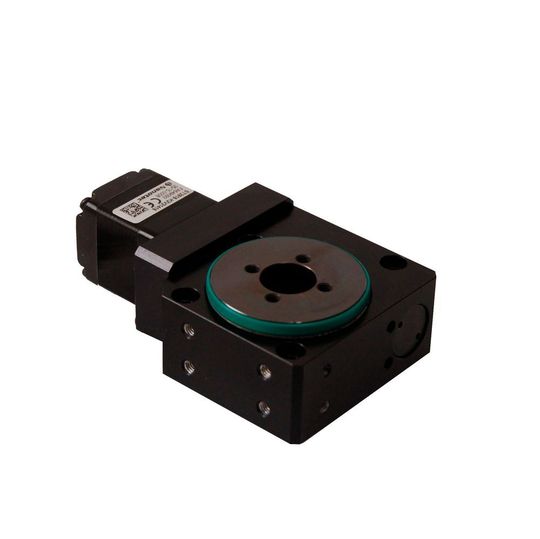 Der Rundtisch RT2A 050 von Föhrenbach verfügt über einen sehr kleinen Störkreis und eine große Durchlichtöffnung, durch die Versorgungsleitungen geführt werden können Der Rundtisch RT2A 050 von Föhrenbach verfügt über einen sehr kleinen Störkreis und eine große Durchlichtöffnung, durch die Versorgungsleitungen geführt werden können