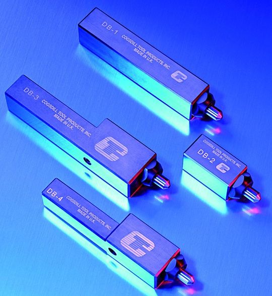 Bild 1: Die Cogsdill-Diamant-Glattwalzwerkzeuge gibt es in vier verschiedenen Bauformen. Bild 1: Die Cogsdill-Diamant-Glattwalzwerkzeuge gibt es in vier verschiedenen Bauformen.