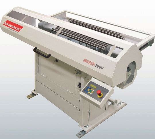 Die Samsys GmbH erweitert ihre Produktpalette mit dem Multi-3000-plus, einem neu entwickelten Kurzstangen-Lademagazin, das den Durchmesser des Ladegutes selbstständig erkennt.