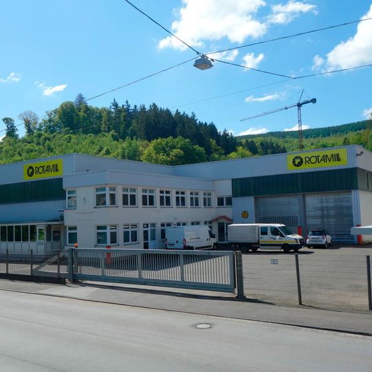 Das Bild zeigt den Rotamill-Standort in Eiserfeld, ein Stadtteil von Siegen. Das Bild zeigt den Rotamill-Standort in Eiserfeld, ein Stadtteil von Siegen.