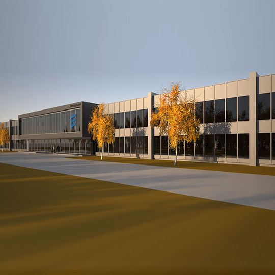 So soll das neue Eberspächer Komponentenwerk für Abgastechnik in Tondela nach der Fertigstellung im Jahr 2017 aussehen . So soll das neue Eberspächer Komponentenwerk für Abgastechnik in Tondela nach der Fertigstellung im Jahr 2017 aussehen .