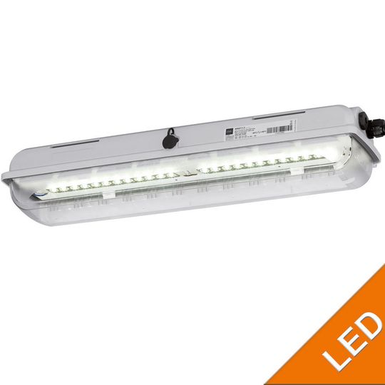 Exlux 6002 luminaires for operation in zone 1 meet the requirements for use in areas with highly flammable gases and fumes of gas group IIC Exlux 6002 luminaires for operation in zone 1 meet the requirements for use in areas with highly flammable gases and fumes of gas group IIC