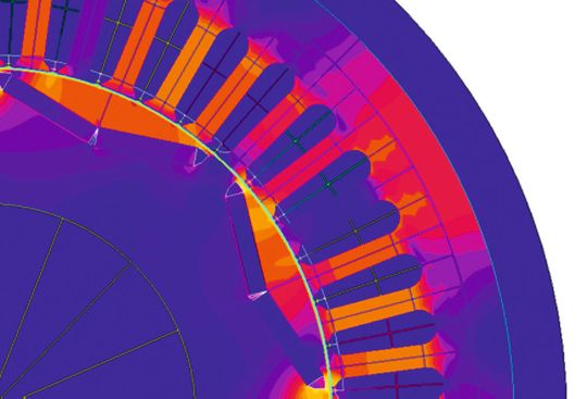 Spielt bei der Akustik von E-Maschinen eine wesentliche Rolle: die Interaktion zwischen elektromagnetischen und strukturmechanischen Effekten. Spielt bei der Akustik von E-Maschinen eine wesentliche Rolle: die Interaktion zwischen elektromagnetischen und strukturmechanischen Effekten.