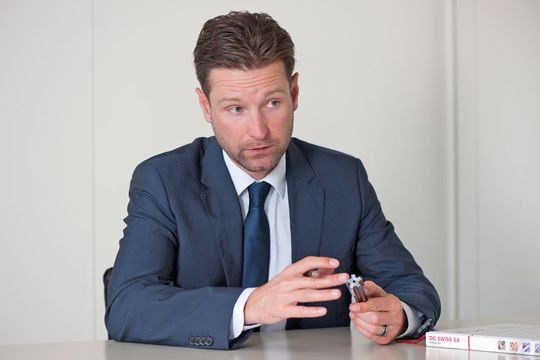 Pascal Forrer, responsable vente et marketing et membre de la direction de DC Swiss SA. Pascal Forrer, responsable vente et marketing et membre de la direction de DC Swiss SA.