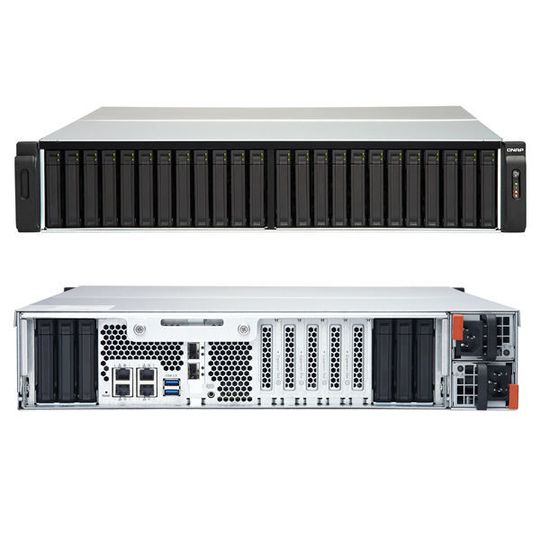 Das Qnap TES-3085U ist für den All-Flash-Betrieb geeignet. Das Qnap TES-3085U ist für den All-Flash-Betrieb geeignet.