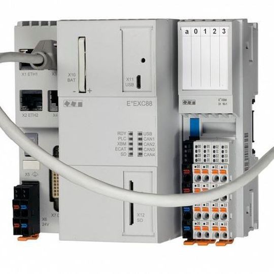 Ethercat-Buskoppler und XMB-I/O-Module.