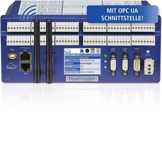 Delphin Technology hat seine Expert Logger-Serie mit einer OPC UA Schnittstelle ausgestattet. Delphin Technology hat seine Expert Logger-Serie mit einer OPC UA Schnittstelle ausgestattet.