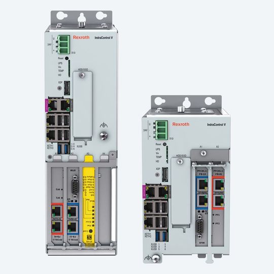 Bosch Rexroth reagiert mit der neuen IPC-Generation IndraControl VPB40.4 auf die steigenden Anforderungen von Industrie-4.0-Anwendungen. Bosch Rexroth reagiert mit der neuen IPC-Generation IndraControl VPB40.4 auf die steigenden Anforderungen von Industrie-4.0-Anwendungen.
