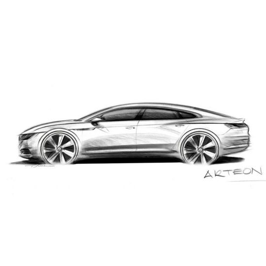 Die Linie des neuen Top-Modells Arteon ist die eines sportlichen Gran Coupés. Die Linie des neuen Top-Modells Arteon ist die eines sportlichen Gran Coupés.
