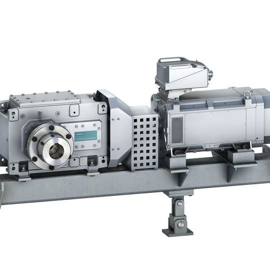 Motor, Getriebe und Kupllung werden zu einem Integrated Drive System verbunden. Motor, Getriebe und Kupllung werden zu einem Integrated Drive System verbunden.