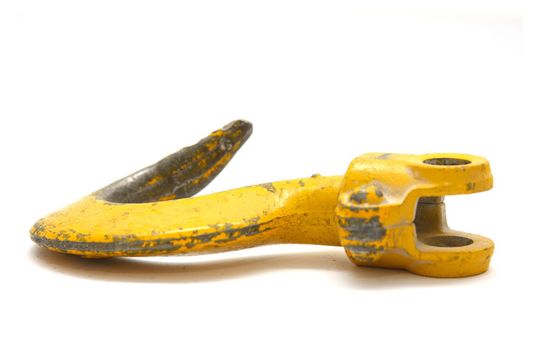 Gerätehaken 1,5 t: durch Überlastung aufgebogen und verdreht.