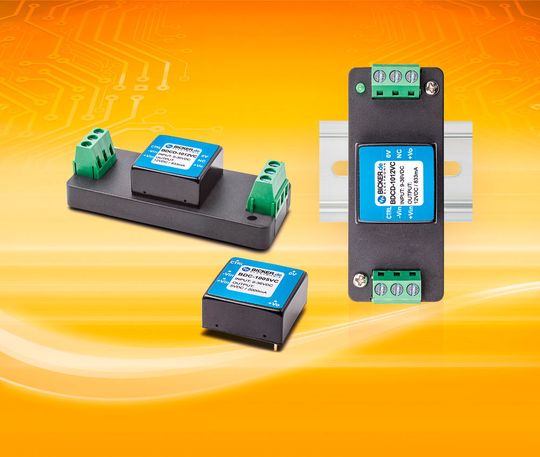 Komplett vergossene 10-Watt-Module arbeiten zuverlässig im erweiterten Industrie-Temperaturbereich von -40 °C bis 85 °C. Komplett vergossene 10-Watt-Module arbeiten zuverlässig im erweiterten Industrie-Temperaturbereich von -40 °C bis 85 °C.