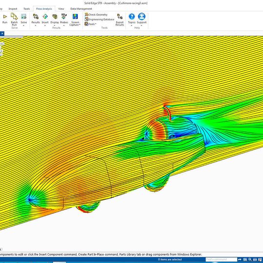 Die Flo-EFD-CFD-Technologie von Mentor Graphics übernimmt Geometrien direkt aus der CAD-Anwendung, führt automatisch die erforderlichen Übersetzungen und Hohlraummodellierungen durch und generiert vor der Analyse ein optimiertes Netz. Die Flo-EFD-CFD-Technologie von Mentor Graphics übernimmt Geometrien direkt aus der CAD-Anwendung, führt automatisch die erforderlichen Übersetzungen und Hohlraummodellierungen durch und generiert vor der Analyse ein optimiertes Netz.