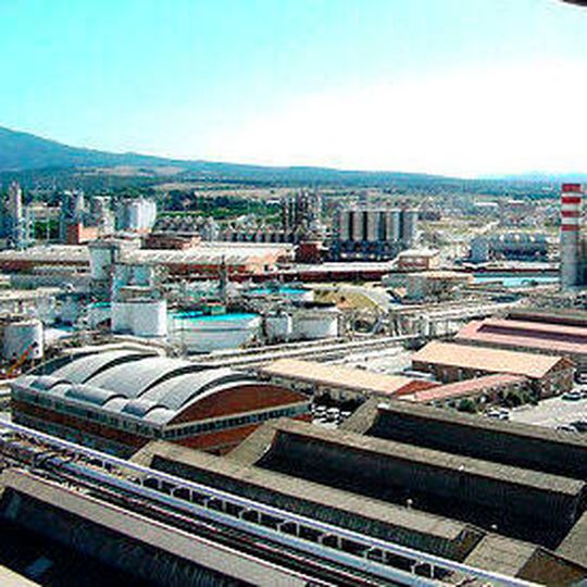 Solvay's soda ash plant in Rosignano, Italy Solvay's soda ash plant in Rosignano, Italy