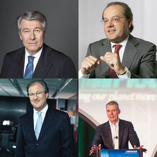 Mit den Fusionsgesprächen von Linde und Praxair dreht sich beim deutschen Gase- und Engineeringunternehmen das Personalkarussell (v.l.n.r. Linde-CEO Dr. Wolfgang Büchele, Prof. Dr. Aldo Belloni, Linde- Aufsichtsratschef Prof. Dr. Wolfgang Reitzle und Praxair Chairman und CEO Steve Angel) Mit den Fusionsgesprächen von Linde und Praxair dreht sich beim deutschen Gase- und Engineeringunternehmen das Personalkarussell (v.l.n.r. Linde-CEO Dr. Wolfgang Büchele, Prof. Dr. Aldo Belloni, Linde- Aufsichtsratschef Prof. Dr. Wolfgang Reitzle und Praxair Chairman und CEO Steve Angel)