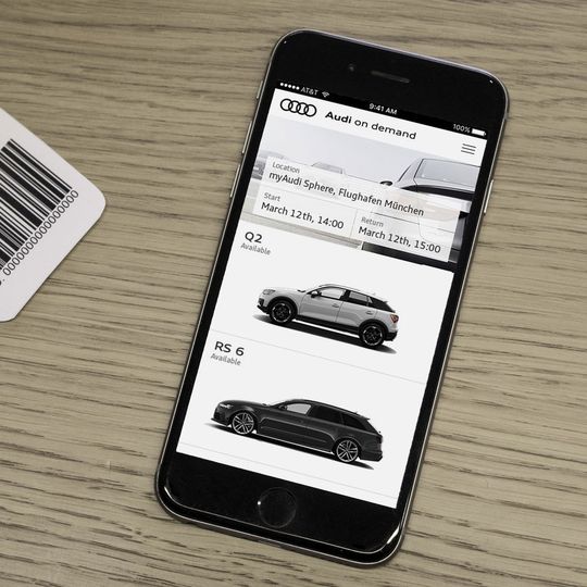 Der Flughafen München wird der erste Standort in Deutschland, an dem „Audi on demand“ verfügbar ist.