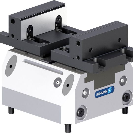 Mit dem flexibel nutzbaren Trägerbackensystem Schunk Tandem TBA-D lassen sich auf den Tandem-plus-Kraftspannblöcken von Schunk große Teilespektren spannen, ohne dass Sonderbacken erforderlich sind. Das spart Zeit und Geld. Mit dem flexibel nutzbaren Trägerbackensystem Schunk Tandem TBA-D lassen sich auf den Tandem-plus-Kraftspannblöcken von Schunk große Teilespektren spannen, ohne dass Sonderbacken erforderlich sind. Das spart Zeit und Geld.