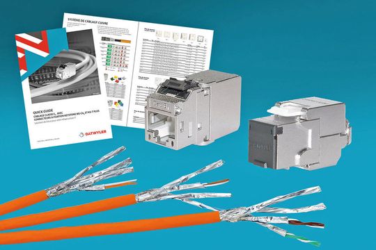 Nouveaux modules Keystone catégorie 6A « MS-C6A » et « KS-T Plus » pour les câblages de communication universels. Nouveaux modules Keystone catégorie 6A « MS-C6A » et « KS-T Plus » pour les câblages de communication universels.