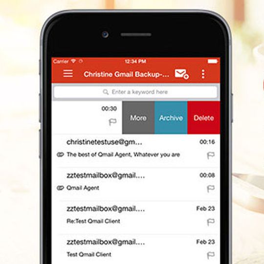 Der Qnap QmailClient im Einsatz. Der Qnap QmailClient im Einsatz.