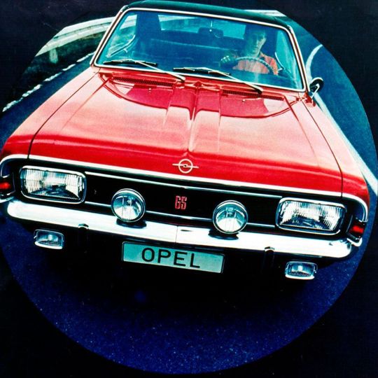 Der Opel Commodore GS. Hier auf einem Werbeplakat von 1968. Der Opel Commodore GS. Hier auf einem Werbeplakat von 1968.