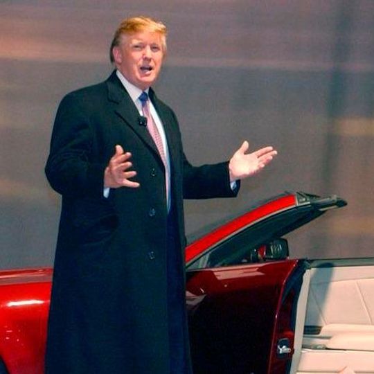 Donald Trump auf der New York Auto Show. Donald Trump auf der New York Auto Show.