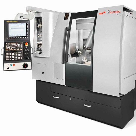 Highlight im „Medical Valley“: Auf den Technology Days Precision Engineering vom 15. bis 17. Februar 2017 demonstriert die Starrag Group auf drei Bumotec-CNC-Dreh-Fräszentren (im Bild die S191 Linear) die Komplettbearbeitung von Bauteilen mit spielfreier, wiederholbarer Präzision im µm-Bereich. Highlight im „Medical Valley“: Auf den Technology Days Precision Engineering vom 15. bis 17. Februar 2017 demonstriert die Starrag Group auf drei Bumotec-CNC-Dreh-Fräszentren (im Bild die S191 Linear) die Komplettbearbeitung von Bauteilen mit spielfreier, wiederholbarer Präzision im µm-Bereich.