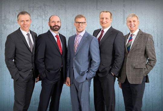 Die komplette Envirochemie-Geschäftsleitung (v.l.n.r.): Gerd Sagawe, Jörg Krause, Peter Leyendecker, Stefan Letschert und Volker Oles. Die komplette Envirochemie-Geschäftsleitung (v.l.n.r.): Gerd Sagawe, Jörg Krause, Peter Leyendecker, Stefan Letschert und Volker Oles.