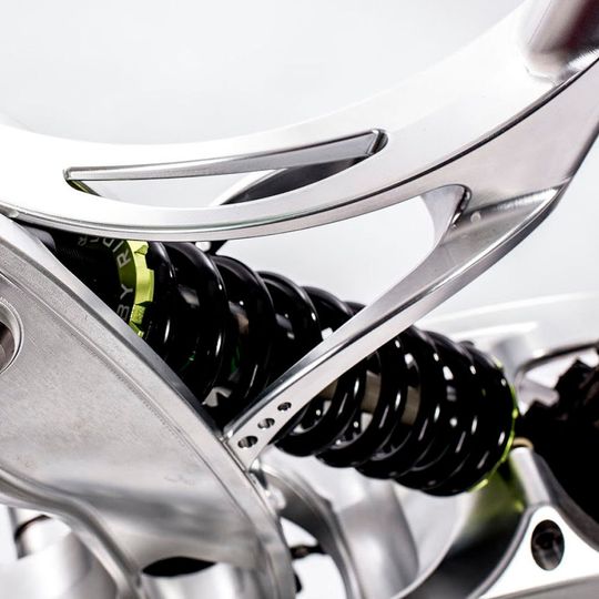 Section of the mountain bike frame Section of the mountain bike frame