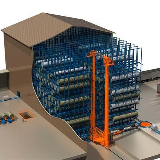 The heart of this new system layout is Pesmel’s Trans Roll ARW concept, which is connected with 7 in-out connections at different floor levels. The heart of this new system layout is Pesmel’s Trans Roll ARW concept, which is connected with 7 in-out connections at different floor levels.