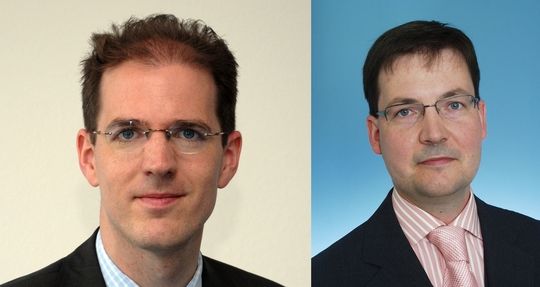 Prof. Dr. Rüdiger Zarnekow (links), Inhaber des Lehrstuhls für Informations- und Kommunikationsmanagement an der TU Berlin und Volker Nitzschke, Business Consultant bei Siemens Enterprise Communications Prof. Dr. Rüdiger Zarnekow (links), Inhaber des Lehrstuhls für Informations- und Kommunikationsmanagement an der TU Berlin und Volker Nitzschke, Business Consultant bei Siemens Enterprise Communications