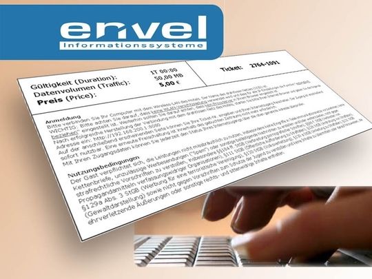 Die von Envel WLAN-BS erstellten Tickets lassen sich frei tarifieren. Die von Envel WLAN-BS erstellten Tickets lassen sich frei tarifieren.