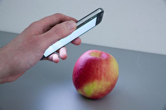 Das Fraunhofer IFF entwickelt eine App, die beispielsweise Pestizid-Rückstände bei Äpfeln anzeigen soll. Das Fraunhofer IFF entwickelt eine App, die beispielsweise Pestizid-Rückstände bei Äpfeln anzeigen soll.