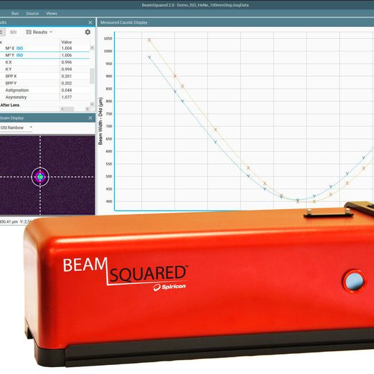 Beam-Squared besteht aus einer präzisen CCD- oder InGaAs- Matrixkamera, einem Strahlengang sowie der M2-Software. Beam-Squared besteht aus einer präzisen CCD- oder InGaAs- Matrixkamera, einem Strahlengang sowie der M2-Software.