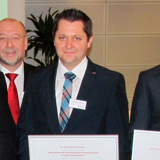 Dr.-Ing. Thorben Schiemann bei der Preisverleihung.