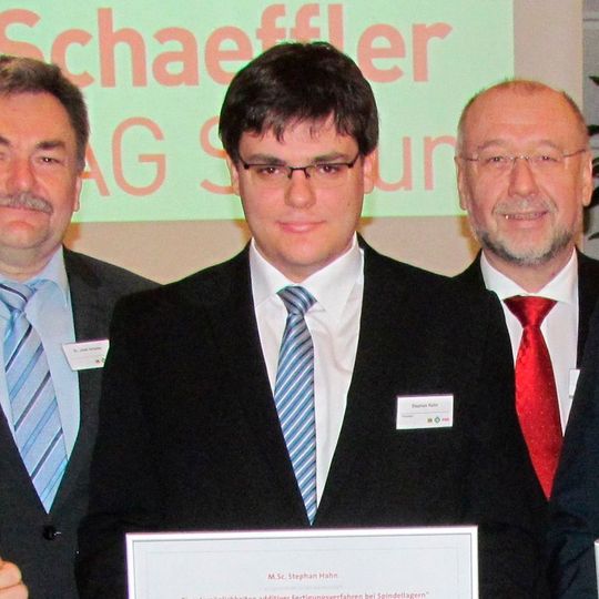 M. Sc. Stephan Hahn bei der Preisverleihung.