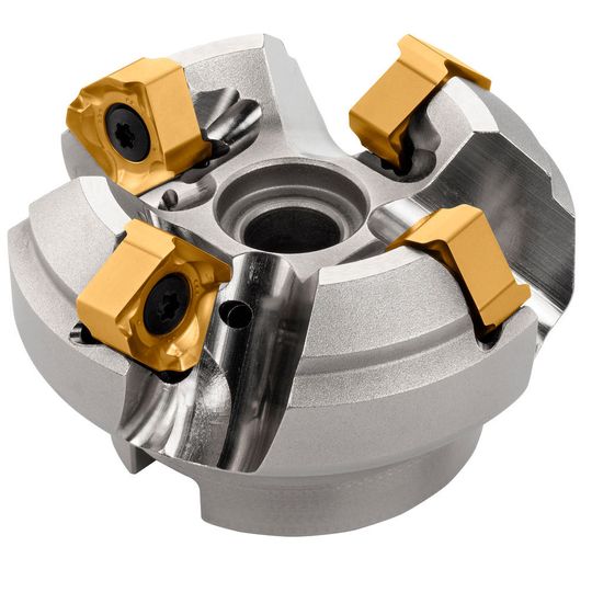 The positive geometry of the Double Z inserts for the WSX series from MMC Hartmetall takes face milling to a new level of usability with 8 cutting edges. The positive geometry of the Double Z inserts for the WSX series from MMC Hartmetall takes face milling to a new level of usability with 8 cutting edges.