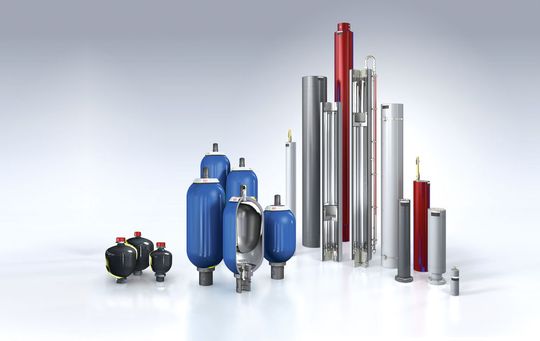 Druckspeicher von Roth Hydraulics erfüllen vielfältige Aufgaben in allen Anwendungen der Hydraulik. Druckspeicher von Roth Hydraulics erfüllen vielfältige Aufgaben in allen Anwendungen der Hydraulik.