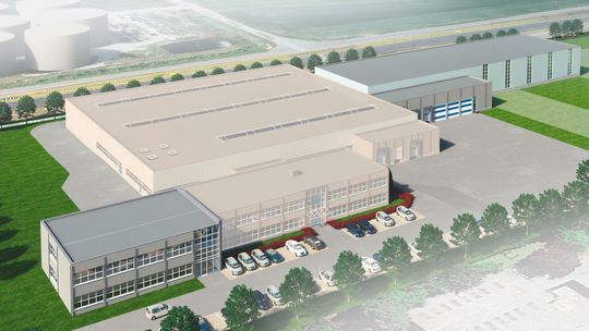 Das Modell des fertigen Erweiterungsbau - in Betrieb gehen soll der Ausbau im Sommer 2017.