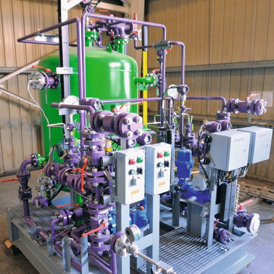 Compact, connection-ready metering system for precise metering of sodium hypochlorite Compact, connection-ready metering system for precise metering of sodium hypochlorite