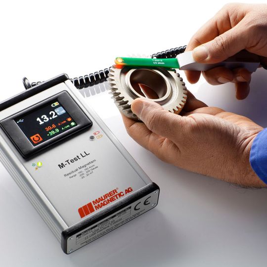 Das M-Test LL hilft beim Aufspüren von Restmagnetismus in Bauteilen.