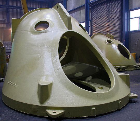 Meuselwitz Guss ist ein Spezialist für Gussteile zwischen 300 und 80.000 kg. Dazu gehören Komponenten, wie dieser Maschinenträger einer Windkraftanlage. (Halle 5, Stand B18) Meuselwitz Guss ist ein Spezialist für Gussteile zwischen 300 und 80.000 kg. Dazu gehören Komponenten, wie dieser Maschinenträger einer Windkraftanlage. (Halle 5, Stand B18)