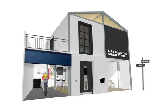 Mit dem Haus der Simulation zeigt Cadfem in Hannover, wie ganz alltägliche Dinge mithilfe von Simulation optimiert werden. Mit dem Haus der Simulation zeigt Cadfem in Hannover, wie ganz alltägliche Dinge mithilfe von Simulation optimiert werden.