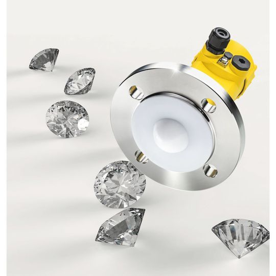 Diamond in level measurement: Vegapuls 64 provides higher accuracy, reproducibility and reliability in diamond ore processing. Diamond in level measurement: Vegapuls 64 provides higher accuracy, reproducibility and reliability in diamond ore processing.