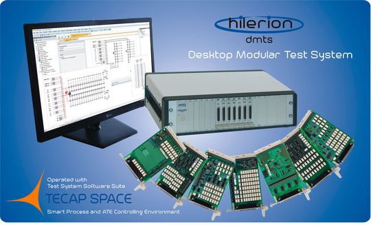 Hilerion dmts (desktop modular test system) ist eine leistungsstarke, modulare Komplettlösung für den schnellen und kostengünstigen Aufbau schlüsselfertiger Testeinrichtungen. Hilerion dmts (desktop modular test system) ist eine leistungsstarke, modulare Komplettlösung für den schnellen und kostengünstigen Aufbau schlüsselfertiger Testeinrichtungen.