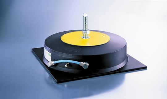 Die Schwingungsdämpfer von Bilz Vibration bestehen aus einer Elastomer-Metall-Verbindung mit verstärkter Seitenwand und einem Zweikammersystem.