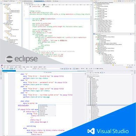 Dank der Unterstützung von Cisual Studio 2017 lassen sich COBOL-Anwendungen mit .NET und Azure integrieren. Dank der Unterstützung von Cisual Studio 2017 lassen sich COBOL-Anwendungen mit .NET und Azure integrieren.