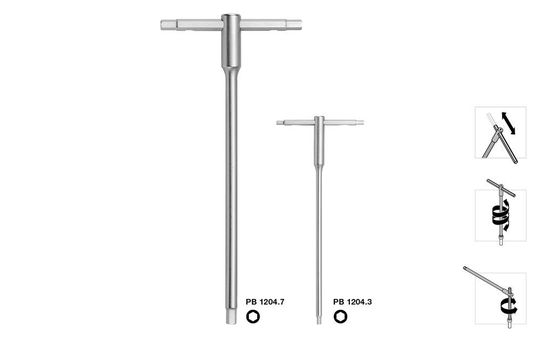 Universell einsetzbar: schnelles Drehen für tiefliegende Verschraubungen wie auch für hohe Drehmomente.