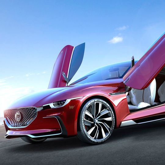 Der MG E-Motion wurde als Konzeptfahrzeug in Shanghai vorgestellt. Der MG E-Motion wurde als Konzeptfahrzeug in Shanghai vorgestellt.
